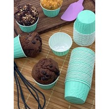Labazon Kağıt Muffin Kek Kalıbı Pastel Mint Yeşili - 50'li
