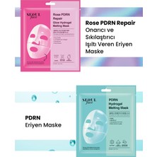 Dermal Seoul Face Gül Rose Pdrn Onarıcı Glow Hidrojel Maske ve Pdrn Eriyen Maske