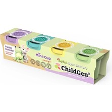 ChildGen Oyun Hamuru Minicup - 4'lü Pastel Set (4X65 Gr) (2 Adet)