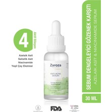 Zaroza Serum Tüm Cilt Tipleri İçin Akne Oluşumunu Engelleyen 30 ml Niacinamide ve Azelek Asit