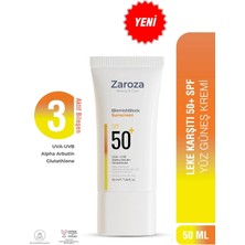 Zaroza BlemishBlock Güneş Kremi SPF50+ Lekeli Ciltler İçin 50 ml Hafif Yapılı