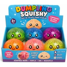 Velora Squishy Çin Mantısı – Simli Jel Dolgulu Yumuşak Sıkma Oyuncağı, Dumpling Squishy, Çin Mantısı Tasarımlı Stres ve Fidget Oyuncağı, Çocuk ve Yetişkinler Için, Karışık Renk