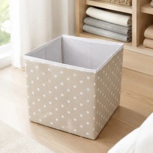 Simple Living Living Organizer Kutu - Bej - 30X30X30 cm