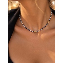 By Song Atelier Amazonit,lapis Lazuli, Kum Inci ve Hematit Doğaltaşlı Kolye