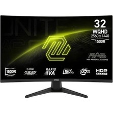 MSI Yenilenmiş Msı Mag 321CQF E18 31.5" 0.5 Ms 2k Curved 180 Hz Oyuncu Monitörü
