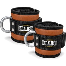 Excalibur Fitness Hakiki Deri Ayak Bilek Kayışı Taba Çift