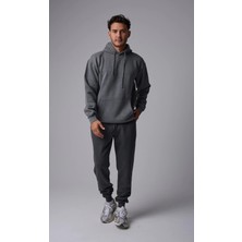 Defy's Erkek Kapüşonlu Basic Şardonlu Eşofman Takımı