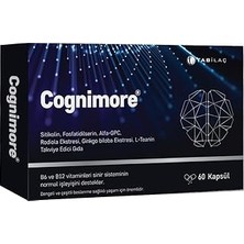 Renas Store Cognimore 60 Bitkisel Kapsül Sitikolin Fosfatidilserin Alpha-Gpc Rhodiola Gingko Biloba L-Teanin