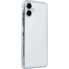 Renas Store Samsung Galaxy A06 Kılıf Razer Lensli Silikon - Gümüş