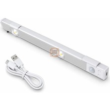 Meon Robotik Otomasyon Hareket Sensörlü Armatür 30 cm OX-40MX USB Şarjlı LED Gece Lambası