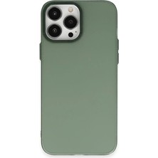 Renas Store Apple iPhone 13 Pro Max Kılıf Modos Metal Kapak - Koyu Yeşil