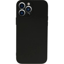 Renas Store Apple iPhone 13 Pro Max Kılıf Nano Içi Kadife Silikon - Siyah