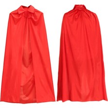 Renas Store Kırmızı Renk Yakalı Pelerin 120 cm