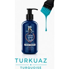 Radical Color 250 ml Turkuaz Krem Saç Boyası Yarı Kalıcı Etki ile Çarpıcı Renkler Sunar
