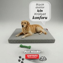 Xpermate Büyük Irk Köpek Yatağı Fermuarlı Yıkanabilir Su İtici Evcil Hayvan Yatağı 80 x 120 cm Pati Minder