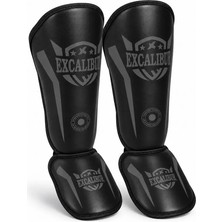 Excalibur Fighter Ayak Kaval Koruyucu Siyah L - XL