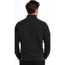 Lacoste Fermuar Yaka Siyah Regular Fit Uzun Kol
