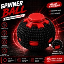 Mekanik Spinner Ball Stres Topu Tırtıklı Yüzeyli Dönen Fidget Oyuncak