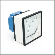 Frer Dc Ampermetre 80A/60MV Şönt Direnç Girişli 96X96MM 90°
