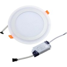 1001 2 Adet Çift Renkli Hero LED Panel 6+3 Watt 14,5 cm Mavi - Beyaz Iki Renkli Tavan Spot Lambası