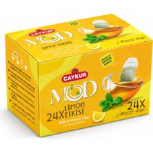 Çaykur Mod Limon Etkisi Bardak Poşet Çay 2X20 40GR. Yirmidörtlü Paket