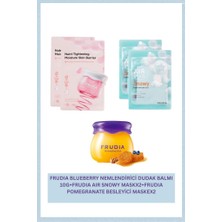 Frudıa Blueberry Nemlendirici Dudak Balmı 10G+FRUDIA Aır Snowy Maskx2+Frudıa Pomegranate Besleyici Maskex2