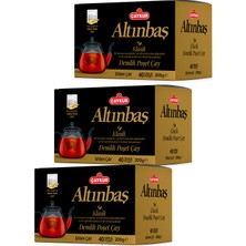 Çaykur Altınbaş Demlik Poşet Çayı 5gr 40 Adet Üçlü Paket