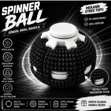 Mekanik Spinner Ball Stres Topu Tırtıklı Yüzeyli Dönen Fidget Oyuncak