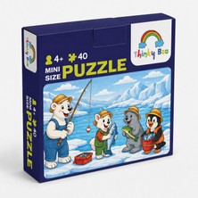 Thinky Boo Balıkçılar Mini Puzzle 40 Parça 3-7 Yaş Eğitici Çocuk Puzzle Yapboz