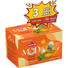 Çaykur Mod Yemek Sonrası Bardak Poşet Çay 2X20 40GR. Üçlü Paket