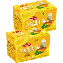 Çaykur Mod Limon Etkisi Bardak Poşet Çay 2X20 40GR. Ikili Paket