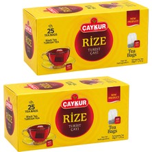 Çaykur Rize Turist Süzen Poşet Çay 2gr 25 Adet Ikili Paket