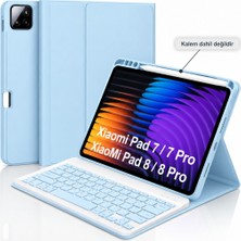 Alstrap Xiaomi Mi Pad 7 / 7 Pro / Pad 8 / 8 Pro 11.2 Inc Uyumlu Klavyeli Tablet Kılıfı Manyetik Bluetooth Tükçe Klavye(Kalem Dahil Değildir)