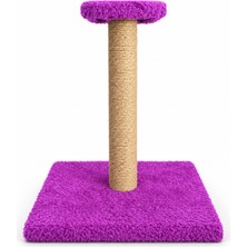 Dayı Pet Dayıpet Mor Kedi Tırmalama Tahtası 40 cm Sisal Ipli Tek Katlı Tırmalama Direği