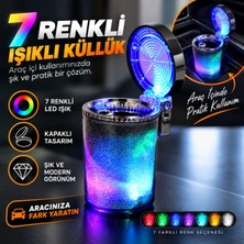 Space Otovo Şık 7 Renkli Işıklı Araba Küllüğü