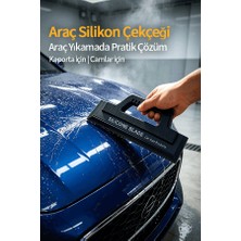 Araç Camlari ve Kaportasi Için Uygun, Sapli ve Çizilmeye Dayanikli Silikon Çekçek.