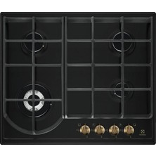 Electrolux EGH6343ROR Ankastre Ocak, Rustik Model, Siyah Renk, 60 cm
