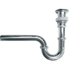 1001 Paslanmaz Lavabo Eviye Gider Sifonu Pop Up Süzgeçli Basma Butonlu