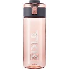 1001 Tkk 450ML Taşıma Kulplu Kilitlenebilir Kapak Ölçü Skalalı Rahat Içim Tritan Su Matarası (Pe