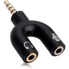 Renas Store Powermaster 3.5 mm Stereo Erkek To Kulaklık + Hoparlör Dişi Çoklayıcı Jack PM-4318