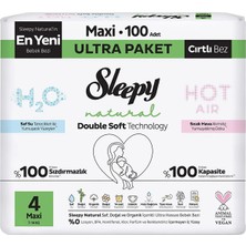 Sleepy Natural Bebek Bezi 4 No Maxi 100 Lü Ultra Paket