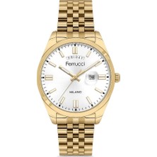 Ferrucci FER.03801M.04 Çelik Kordon Erkek Kol Saati