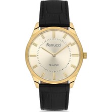 Ferrucci FER.03802K.03 Deri Kordon Erkek Kol Saati