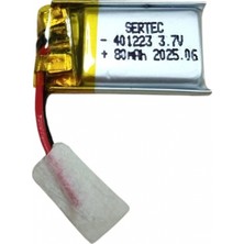 Marsilyan 401223 3.7V 80 Mah Li-Polymer Pil (DEVRELI/1.5A)