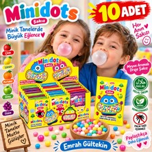 Emrah Gültekin Minidots Meyve Aromalı Mini Draje Sakız Mini Paketler | Renkli & Eğlenceli Sakız Deneyimi!