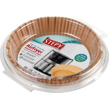 2 Adet Stepy Airfry Pişirme Kağıdı Jumbo Yuvarlak 20 cm 25'li