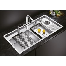 Ivento Ivnt 1050MD-01 100 cm Paslanmaz Çelik Mutfak Evyesi Tezgah Üstü 1000X500X220MM