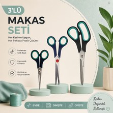 Berhat Üçlü Makas Seti Çelik Paslanmaz 5.5-6.5-8.5
