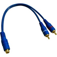 Renas Store 2rca Erkek-1 Rca Dişi Y Kablo 20CM