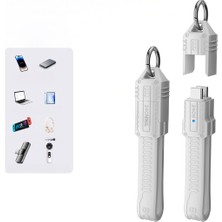 Silabor USB 4.0 Esnek Kısa Kablo, Tam Özellikli Veri Kablosu, 40 GB Aktarım Pd Hızlı Şarj Kablosu